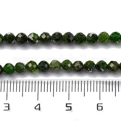 Природные диопсидом бисер нитей&nbsp;G-G188-B14-02-1