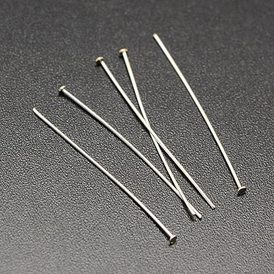 Flat Head Pins Single Pack-180 Piece Silver 