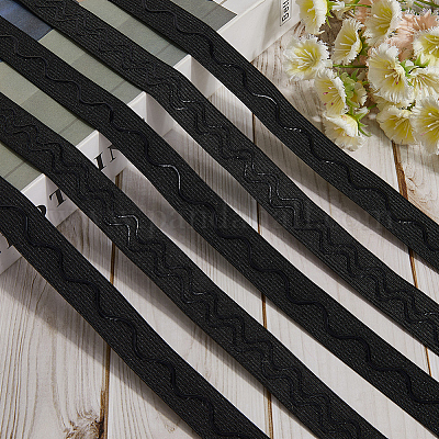 2 стиль плоские нескользящие прозрачные силиконовые полиэстеровые резинки SRIB-GF0001-49A-1