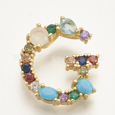 Латунные микро проложить кубического циркония подвески ZIRC-S061-64G-1