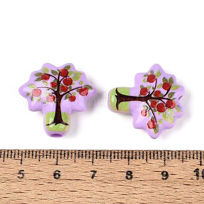 Печатные непрозрачные акриловые бусины OACR-N152-11A-1