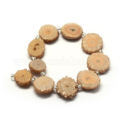 Натуральные друзы кварц хрустальные бусы пряди G-F582-A13-1