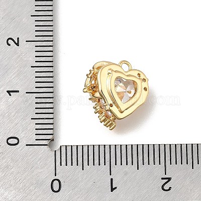 Латунные микро проложить кубического циркония подвески KK-U061-03G-1