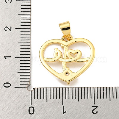 Покрытие стойки латунь микропаве прозрачные подвески из кубического циркония KK-B091-49G-04-1