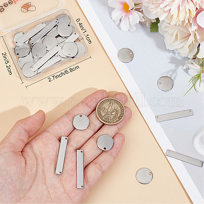 48 шт. 2 стиля подвески из нержавеющей стали 304 STAS-BBC0005-82P-1