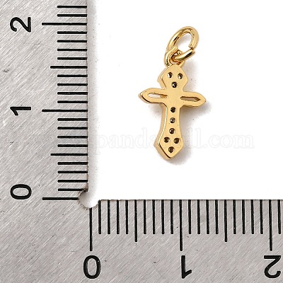 Латунные микро проложить кубического циркония подвески KK-I360-006G-01-1