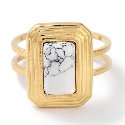 Ионное покрытие (IP) кольцо из нержавеющей стали 304 RJEW-B059-09G-02-1