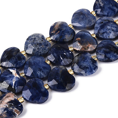 Природный содалит бисер нитей&nbsp;G-P592-B08-01-1