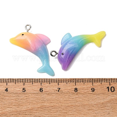 Прозрачные смоляные подвески RESI-H039-02P-1