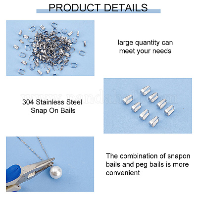 Защелкивающиеся дужки из нержавеющей стали 304 STAS-UN0003-51P-1