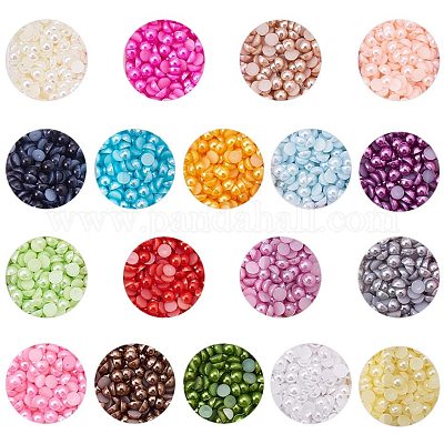 Абс пластмассовые кабошоны SACR-PH0005-4mm-01-1