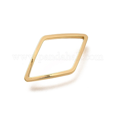 Латунные кольца-звенья с открытой задней частью KK-B152-08D-G-1