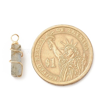 Природные подвески лабрадорита PALLOY-JF01581-01-1