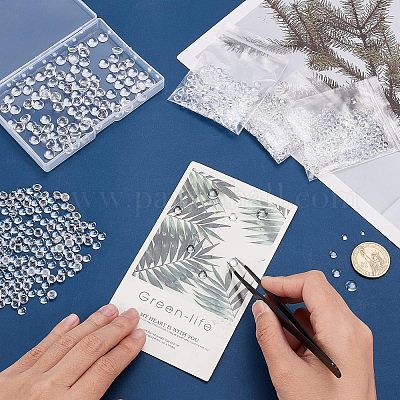 1700шт 5 стиля прозрачных кабошонов из смолы RESI-CA0001-31-1