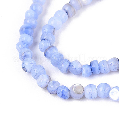 Натуральные пресноводные окрашенные бусы из ракушек SHEL-T020-29B-1