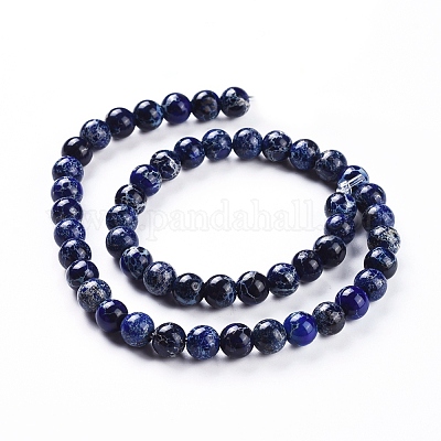 Натуральные имперские нитки из яшмы G-G814-07-8mm-02-1