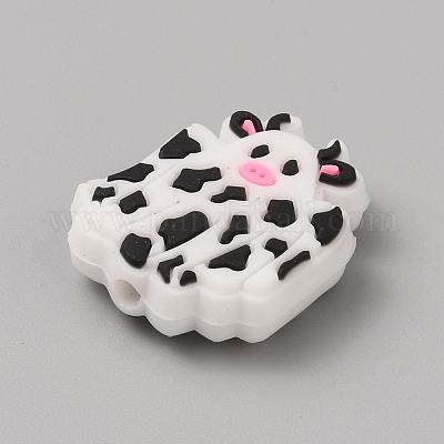 Пластиковые бусины из ПВХ на тему Хэллоуина&nbsp;SIL-SZC0005-14N-1