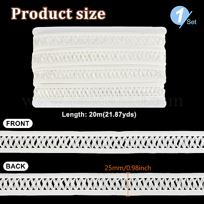 20 м полиэстеровые эластичные шнуры SRIB-GA0001-12-1
