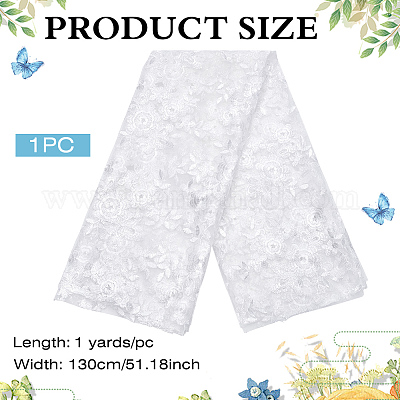 Кружевная ткань из полиэстера DIY-WH0661-54-1