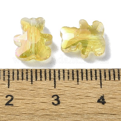 Гальванические стеклянные бусины EGLA-P059-01A-AB07-1