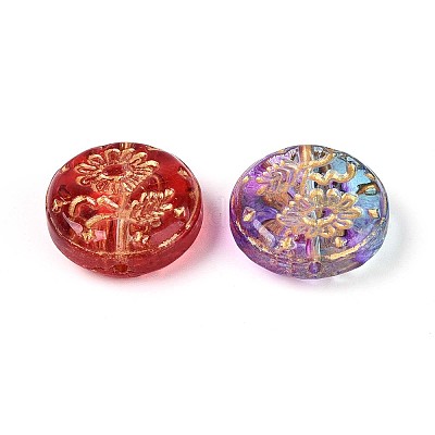 Стеклянные бусины GLAA-T028-09-1