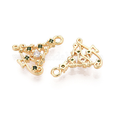 Латунные микро проложить кубического циркония подвески KK-N263-146B-G-1