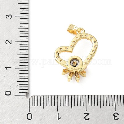 Вращающиеся подвески из латуни с микропаве из кубического циркония KK-M323-01C-G-1