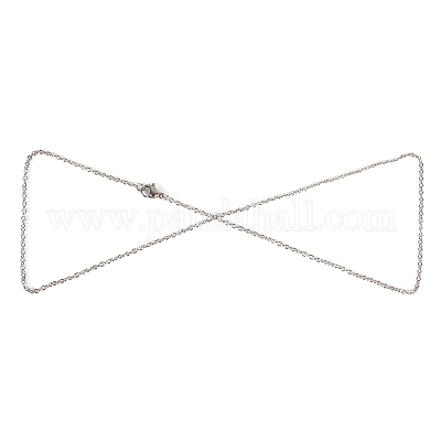 Не тускнеющая цепочка-кабель унисекс из нержавеющей стали 304 для ожерелья STAS-P045-01P-B-1