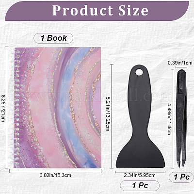 Блокнот для сбора наклеек формата А5 с отрывными листами на спирали AJEW-CP0007-84A-1