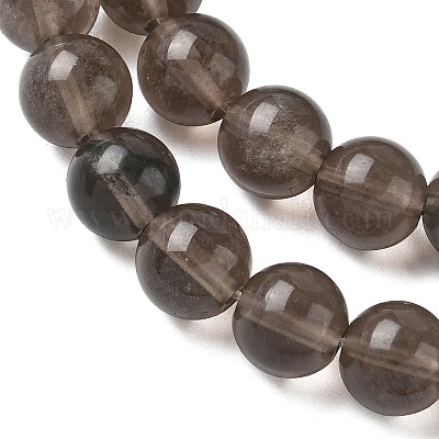 Натуральные ледяные обсидиановые бусинки G-P590-A01-8mm-01-1