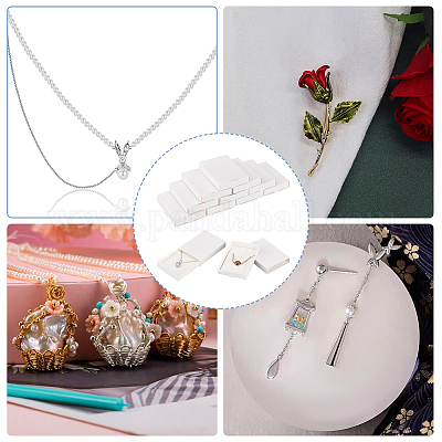 Прямоугольные складные картонные ящики для бумаги CON-WH0094-15A-1