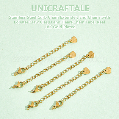 20 шт. удлинитель цепи из нержавеющей стали 304 STAS-UN0051-99-1