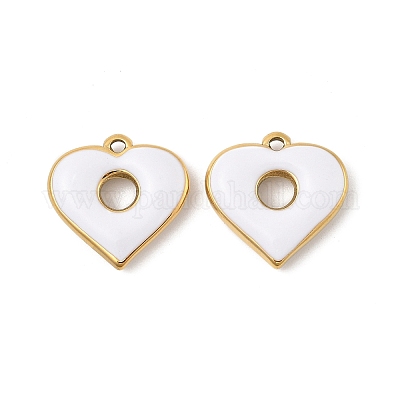 Подвески из нержавеющей стали 304 с эмалью STAS-P380-06G-03-1