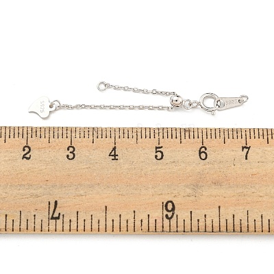 925 удлинитель цепочки из стерлингового серебра с родиевым покрытием STER-C005-02P-1