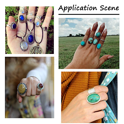 Кабошоны из натуральных и синтетических драгоценных камней G-KS0001-08-1