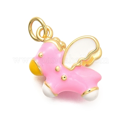 Латунь эмаль подвески KK-C087-09G-02-1