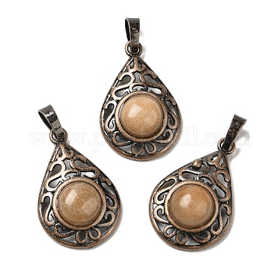 Натуральный красный авантюрин подвески G-H065-02R-17-1