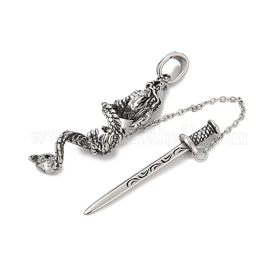 Большие подвески из хирургической нержавеющей стали 316 STAS-D304-20AS-1