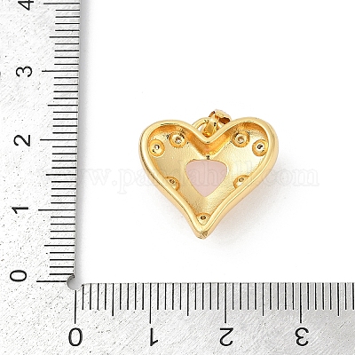 Латунные микропаве прозрачные подвески с фианитом KK-R213-13G-1