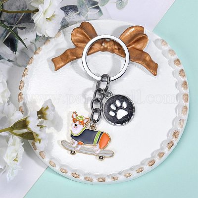 Брелки из сплава эмали KEYC-SW00007-02-1