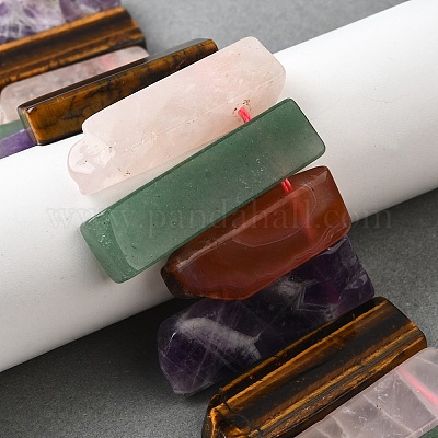 Природные смешанные камень бисер пряди G-S386-D08-1