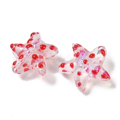 Бусы лэмпворк ручной работы LAMP-I027-09D-1