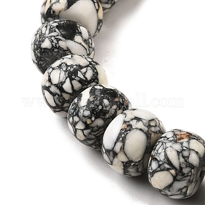 Синтетических нитей бирюзовые бусы G-F791-E01-01B-1