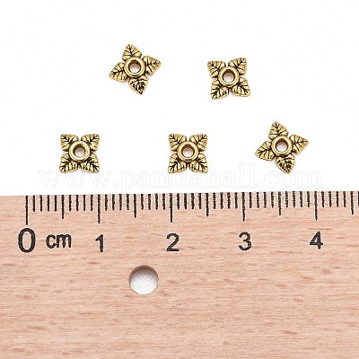 Тибетском стиле сплав шарик крышки X-TIBEB-Q018-AG-FF-1