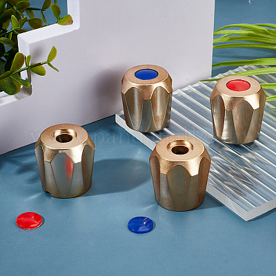 8 шт. 2 цвета ABS пластиковый клапан для смесителя для холодной и горячей воды в ванной комнате FIND-GO0004-10-1