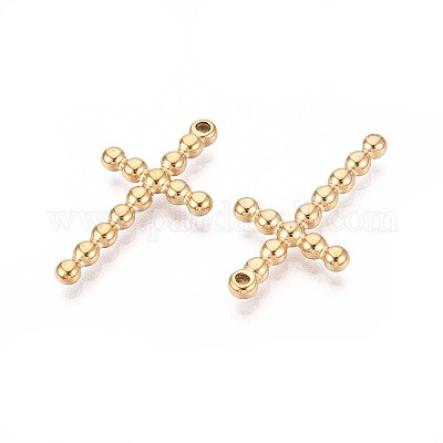 Подвески-кресты из нержавеющей стали 304 STAS-T067-34G-1