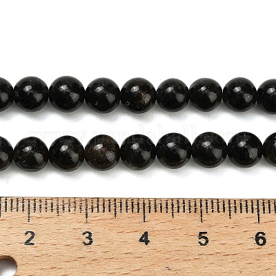 Бусины из натурального глаукофана G-L642-B03-6mm-1