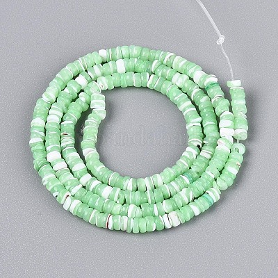 Нити бусин из натуральных трохоидных/трохус ракушек SSHEL-N040-21C-1