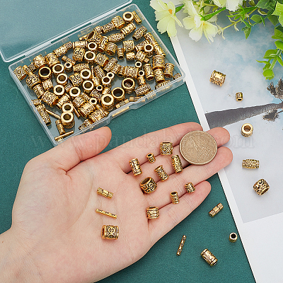 120шт. 10 стиля наборов бусин из сплава в тибетском стиле TIBEB-HY0001-10AG-1