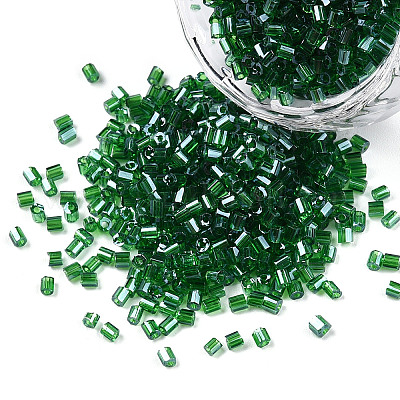 Смешанный сорт стекляруса стекляруса и шестиугольника две граненые бусины GLAA-N001-01-1